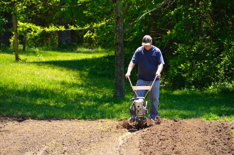 Rototilling Grass